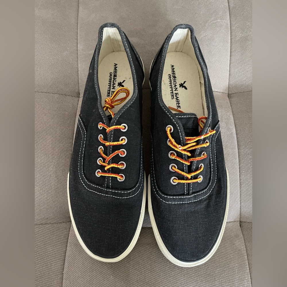 Brand New American Eagle Outfitters Mens/Size 10 Denim Lace Up Deck Sneaker